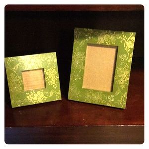 Decorative Green Floral Wooden Picture Frames